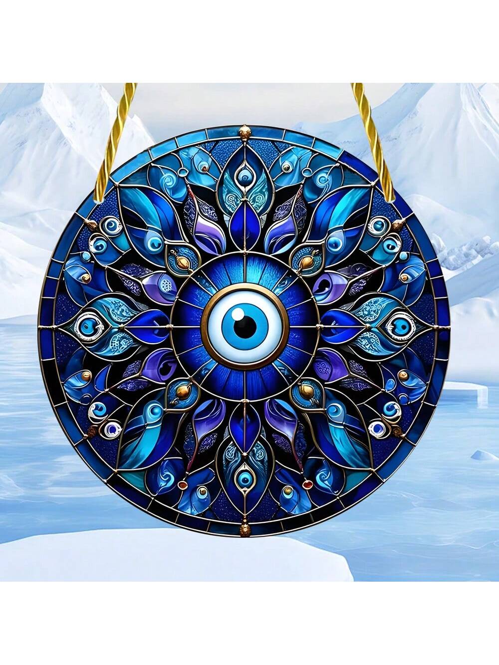 Protect your home with our Evil Eye Protection: 2D Acrylic Catchlight for Porch, Bathroom, and Room. This unique design offers an extra layer of safety and style to any entryway or living space. Made with high-quality acrylic, our catchlight provides lasting protection against negative energy.