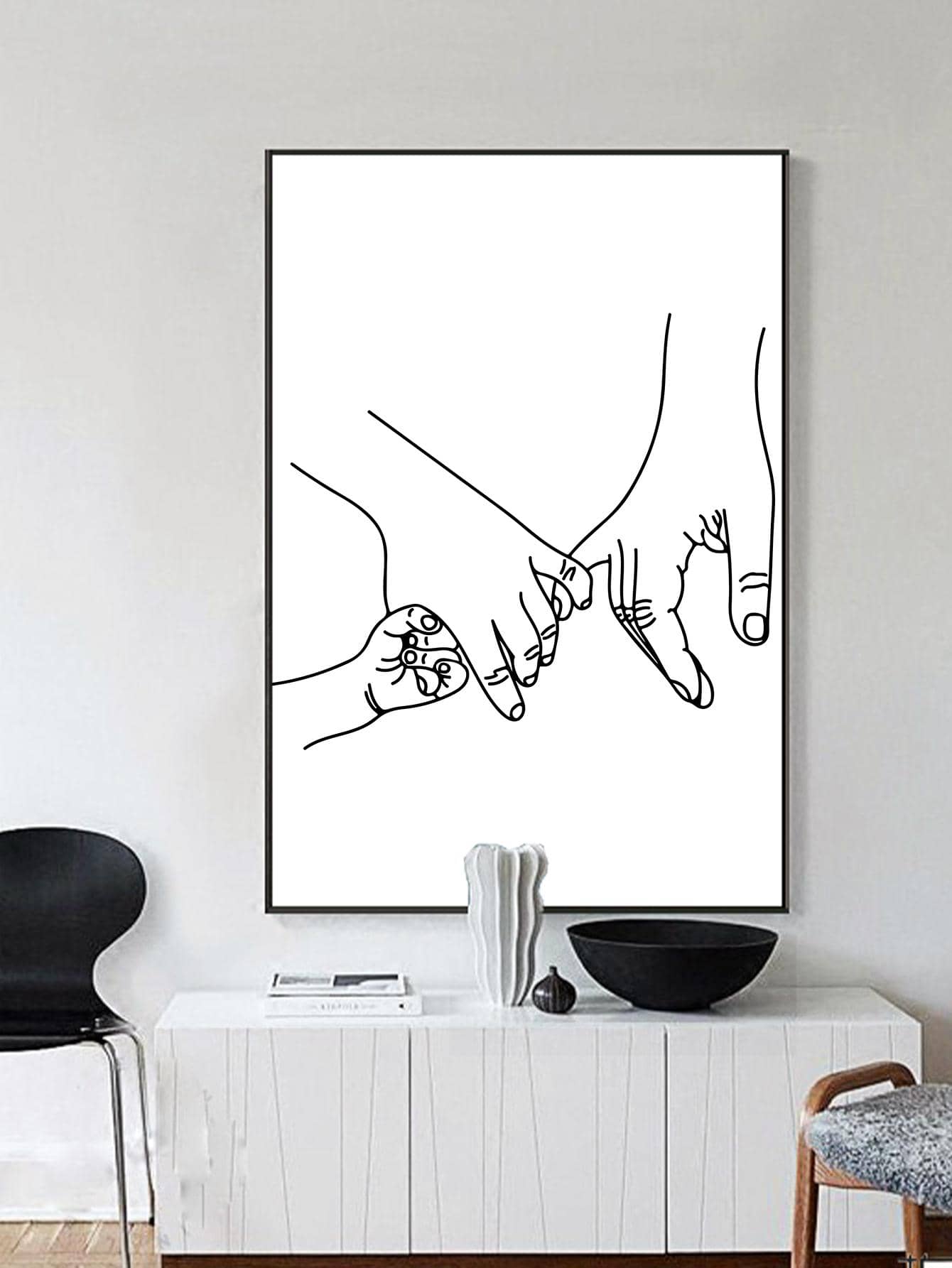 Create a warm and welcoming atmosphere in your home with our Family Togetherness decorative wall art. Featuring a frameless line drawing design, it adds a modern touch to any room. Embrace the beauty of family and enjoy the benefits of togetherness every day.