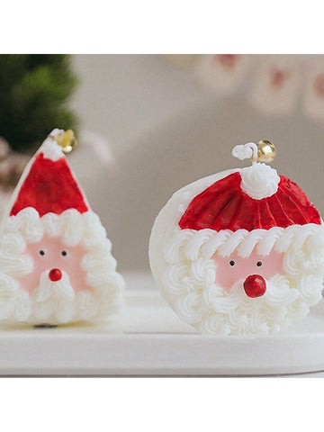 Indulge in the holiday spirit with our Festive Delight: Handmade Santa Claus Candle. The cake-shaped design and scented wax bring cheer to any room. Made by hand and shaped like Santa, this candle is the perfect addition to your Christmas decor.