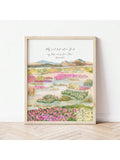 Elevate your living space with this Christian wall art featuring Psalm 62:5, beautifully set against a serene desert wildflowers landscape. This canvas print serves as a daily reminder to find peace and strength through faith, enhancing your home decor with both elegance and spiritual depth. Crafted for durability and vividness, it complements any room seeking a tranquil, inspiring atmosphere.