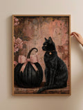Celebrate the spooky season with this expertly crafted Flirty Black Cat and Pumpkin Canvas Wall Art. Perfectly sized and ready to hang, it adds a playful yet elegant Halloween touch to any home or dorm room. The vivid design captures festive charm, making it an ideal seasonal accent that blends style with holiday spirit effortlessly.