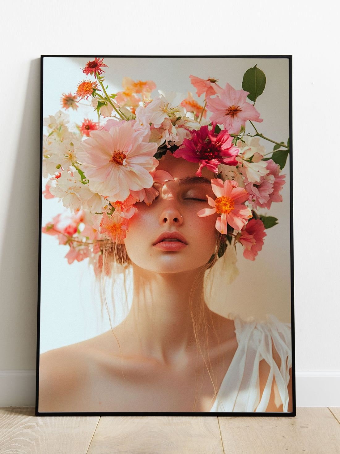 Expertly crafted and printed on high-quality canvas, this Flower Girl poster showcases the delicate beauty of nature. With stunning colors and intricate details, it adds a touch of elegance to any room. Perfect for flower lovers and art enthusiasts alike, this poster is a must-have addition to your home decor collection.