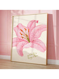 Transform your space with this striking pink lily canvas wall art that brings nature's elegance into any room. Featuring vibrant botanical imagery, this piece combines artistic sophistication with an eclectic aesthetic perfect for funky, contemporary interiors. The inspirational design celebrates growth and renewal, making it an ideal focal point for bedrooms, living rooms, or creative spaces.