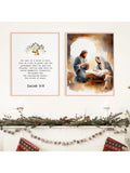 Transform your home into a sanctuary of holiday reverence with this distinguished framed canvas wall art set. Featuring an exquisitely rendered nativity scene, this collection captures the spiritual essence of Christmas through masterful artistic composition. Each piece is professionally framed to museum standards, ensuring longevity and sophisticated presentation. The religious imagery serves as a meaningful focal point for your festive décor, inviting contemplation and celebration of cherished traditions.