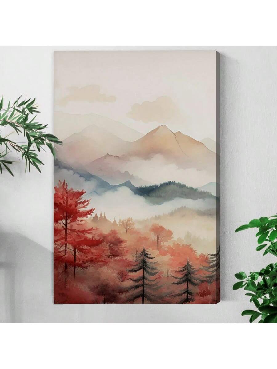 Transform your living space into a serene retreat with Framed Fall Mountain Forest Canvas Art. This stunning piece adds a touch of nature to any room, making it the perfect wall decor for bedrooms, living rooms, and dorms. Bring the beauty of the outdoors inside with this expertly crafted, framed canvas art.