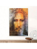 This framed Jesus wall decor brings inspiration to your home, bedroom, or church. Featuring high-quality materials and a beautiful design, it serves as a reminder of faith and hope. Add a touch of spirituality to any space with this unique piece of Christian art.