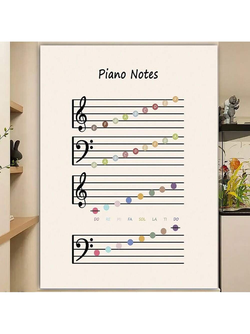 Enhance your music space with the Framed Piano Notes Poster, a sophisticated educational tool designed for music rooms and classrooms. This stylish poster clearly displays piano notes, aiding both beginners and advanced students in mastering note recognition and improving sight-reading skills. Its elegant framing ensures durability and a polished look, making it a practical and attractive addition to any learning environment. Perfect for educators and musicians seeking a functional yet visually appealing re