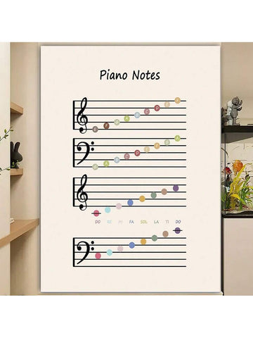 Enhance your music space with the Framed Piano Notes Poster, a sophisticated educational tool designed for music rooms and classrooms. This stylish poster clearly displays piano notes, aiding both beginners and advanced students in mastering note recognition and improving sight-reading skills. Its elegant framing ensures durability and a polished look, making it a practical and attractive addition to any learning environment. Perfect for educators and musicians seeking a functional yet visually appealing re