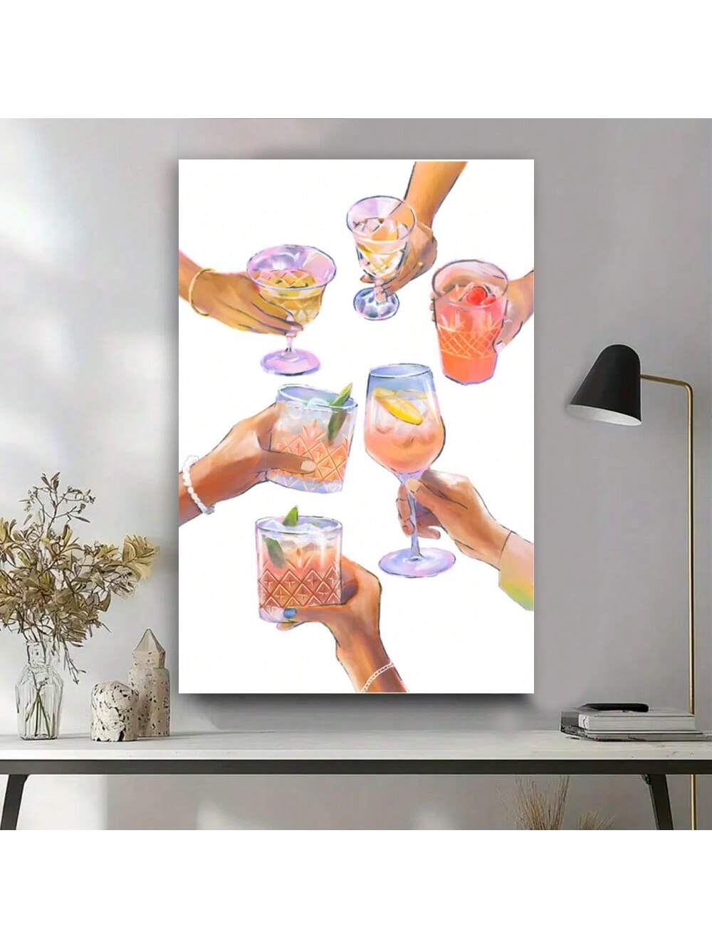 Elevate your space with this Framed Retro Green Cocktail Poster, a sophisticated canvas wall art piece designed to enhance youthful bar carts and modern room decor. Its vintage-inspired green hues and sleek framing bring a stylish, nostalgic charm that complements contemporary interiors. Perfect for adding character and a touch of elegance to your entertaining area or living space.