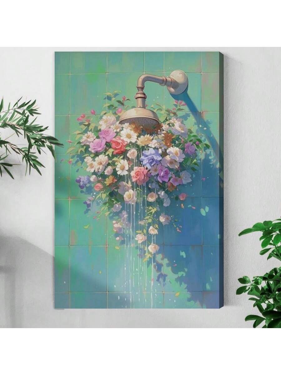 Elevate your space with this framed surreal floral splash canvas poster, designed to bring a distinctive artistic touch to bathrooms and living rooms. The vivid, abstract floral design adds depth and intrigue, creating a focal point that complements modern and eclectic interiors. Expertly framed for durability and easy installation, this piece transforms ordinary walls into captivating visual experiences. Ideal for those seeking unique decor that blends creativity with sophistication.