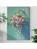 Elevate your space with this framed surreal floral splash canvas poster, designed to bring a distinctive artistic touch to bathrooms and living rooms. The vivid, abstract floral design adds depth and intrigue, creating a focal point that complements modern and eclectic interiors. Expertly framed for durability and easy installation, this piece transforms ordinary walls into captivating visual experiences. Ideal for those seeking unique decor that blends creativity with sophistication.
