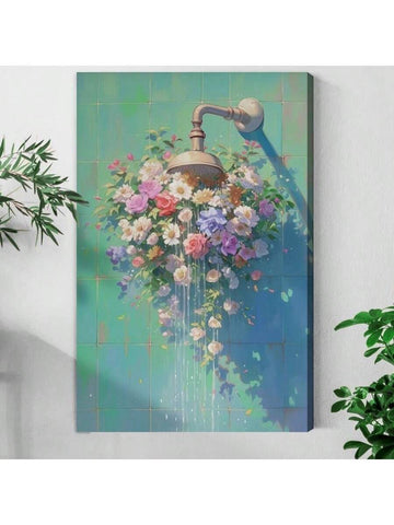 Elevate your space with this framed surreal floral splash canvas poster, designed to bring a distinctive artistic touch to bathrooms and living rooms. The vivid, abstract floral design adds depth and intrigue, creating a focal point that complements modern and eclectic interiors. Expertly framed for durability and easy installation, this piece transforms ordinary walls into captivating visual experiences. Ideal for those seeking unique decor that blends creativity with sophistication.
