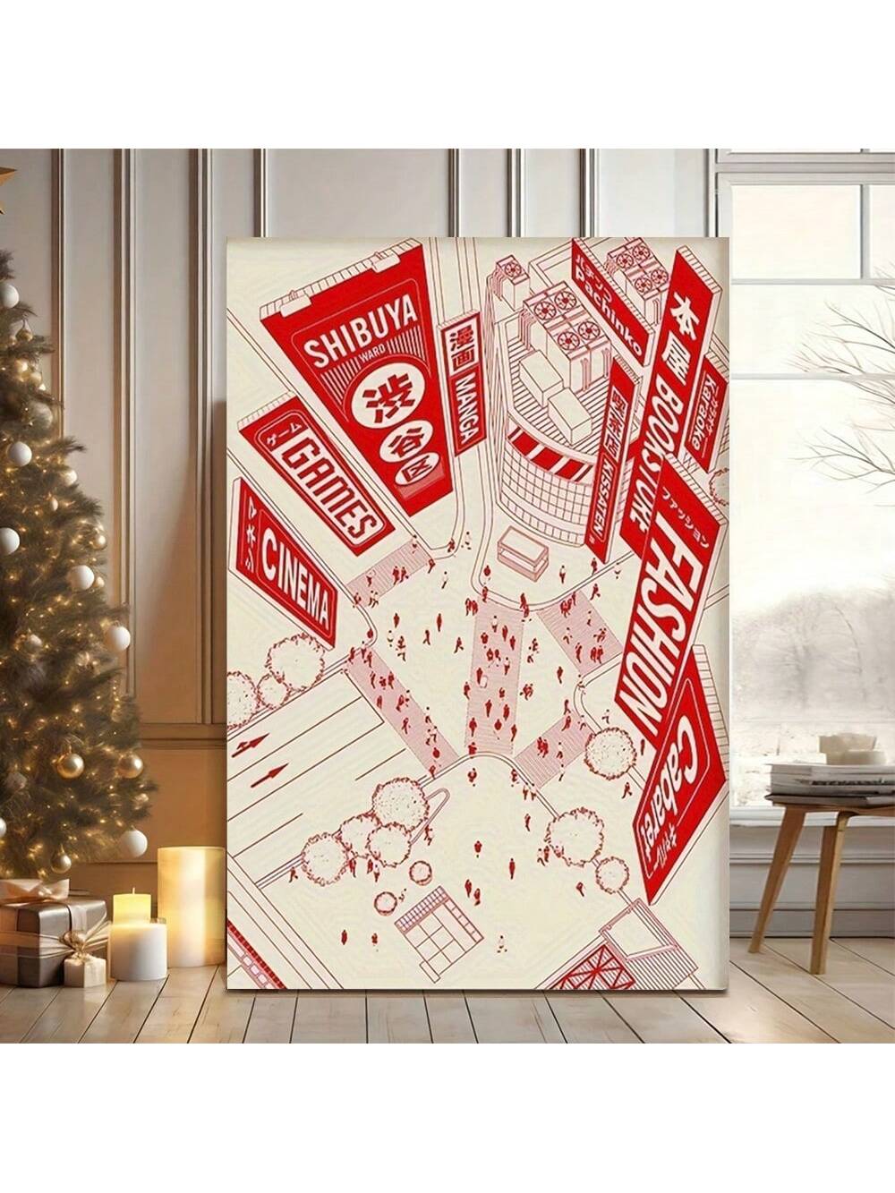 The Framed Tokyo Street Map Canvas Art offers a sleek and precise depiction of Tokyo’s cityscape, combining contemporary design with functional decor. Perfect for modern interiors, this artwork highlights intricate street details on a high-quality canvas, enhancing any room with an urban, cosmopolitan vibe. Its durable frame ensures lasting elegance, making it an ideal choice for bringing a sophisticated metropolitan touch to your home or office space.