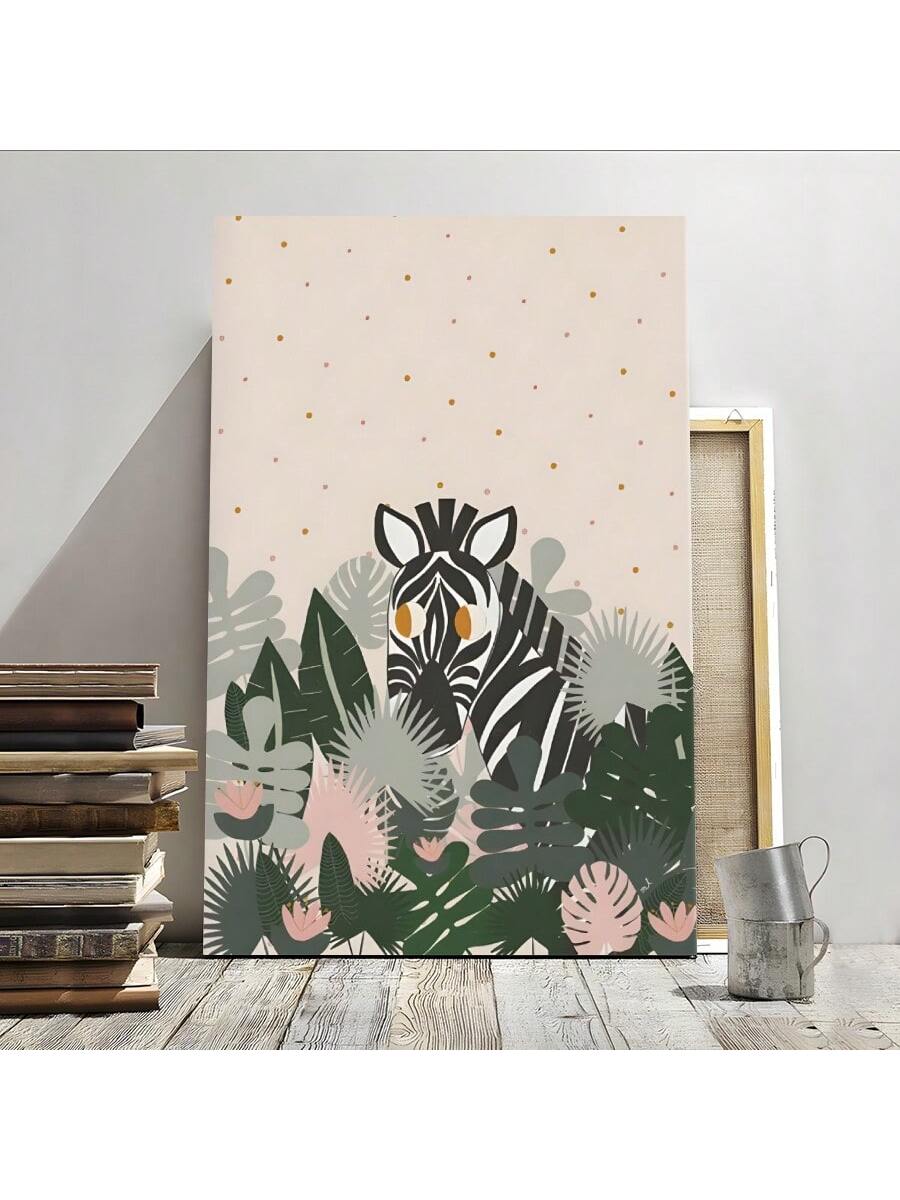 Enhance your nursery or living space with this expertly crafted framed zebra jungle animal canvas wall art. Featuring textured details, it adds depth and visual interest while complementing both bedroom and living room decor. Ready to hang, this piece offers a seamless installation experience, bringing a sophisticated yet playful touch to your environment.