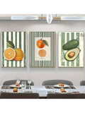 Elevate your living space with this frameless 3-piece canvas art set featuring retro-inspired orange and green minimalist prints. Designed for modern interiors, these artworks bring a sophisticated yet vibrant touch to any room. The clean, frameless design allows seamless integration with various decor styles, enhancing your home's aesthetic without overwhelming it. Perfect for those seeking a stylish, contemporary statement in their home decor.