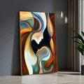 Elevate your dining room with this striking frameless abstract canvas poster featuring dual profile surreal artwork. The modern design combines figure and graphic elements in Pattern A, creating a captivating focal point for contemporary spaces. Crafted on premium canvas with waterproof properties, this unframed painting offers versatile display options—hang it as-is for an edgy aesthetic or frame it to match your décor. Perfect for art enthusiasts seeking bold, thought-provoking pieces that transform ordin