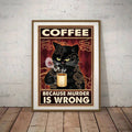 Bring cozy charm to your space with this delightful frameless black cat canvas poster. Perfect for cat lovers, this retro-inspired artwork features a playful feline design that complements any room—from your living room to kitchen. The waterproof canvas ensures durability and easy maintenance, making it ideal for high-moisture areas. Pair it with your favorite coffee mug for the ultimate cat-themed décor moment. Whether you're decorating a home office or adding personality to your walls, this unframed paint