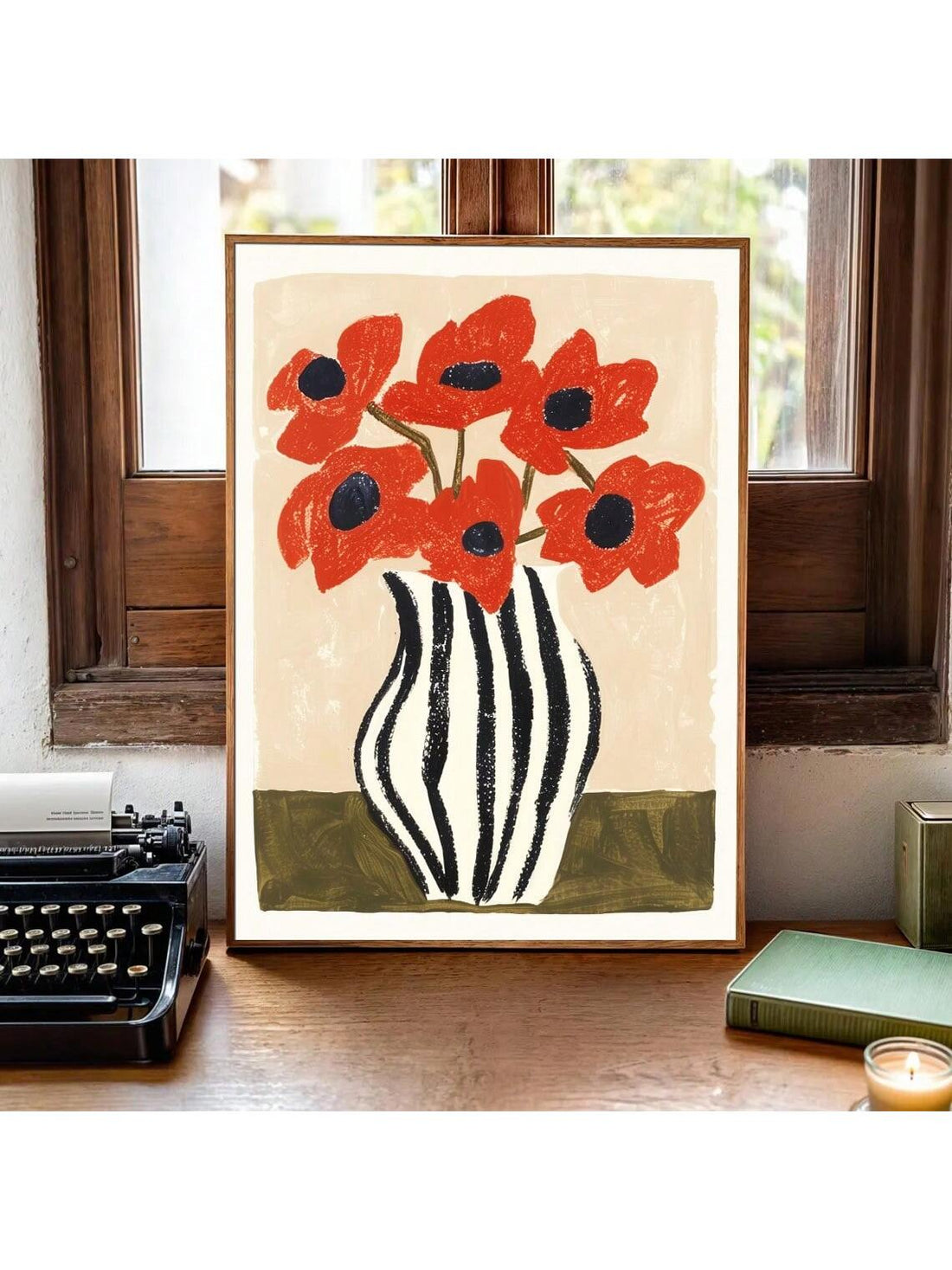 Enhance your home decor with our Frameless Boho Poppies Wall Art. This vintage floral canvas print adds a touch of modern style to any room. The frameless design and vibrant colors create a unique and eye-catching piece. Elevate your space with this beautiful and on-trend art piece.
