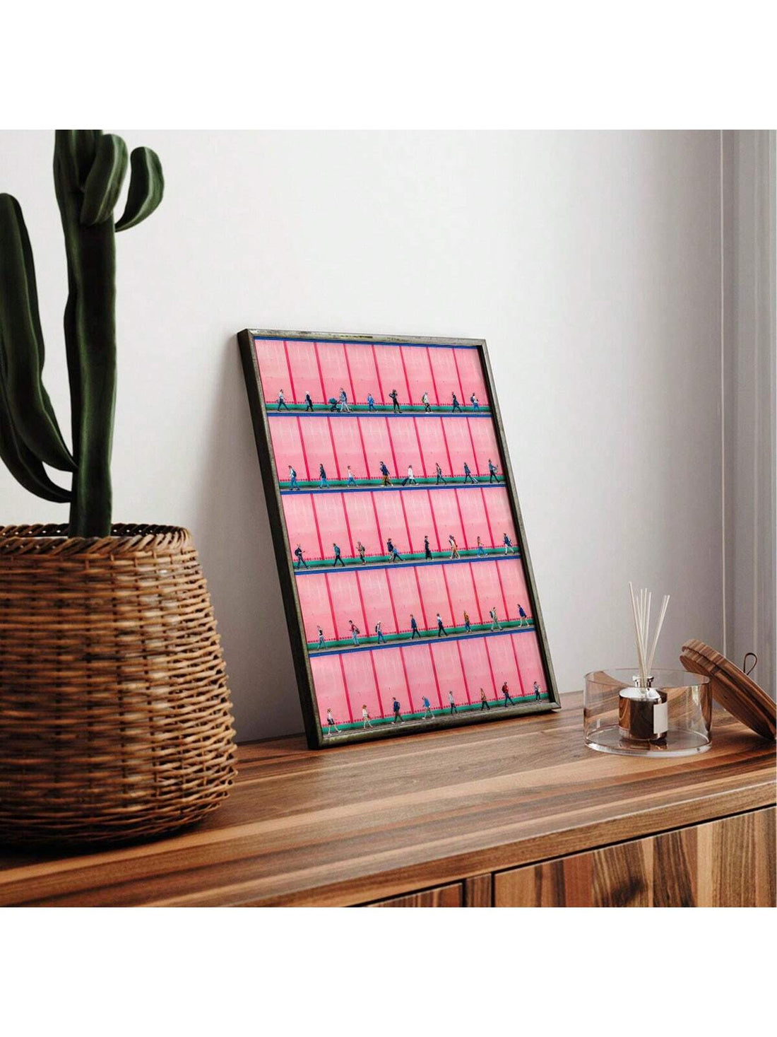 Elevate your living space with this frameless canvas art featuring a modern pedestrian street scene. Its sleek, borderless design offers a contemporary aesthetic that seamlessly integrates into any room, adding depth and urban sophistication. Perfect for enhancing chic home décor, this piece brings a dynamic yet refined atmosphere to your environment. Crafted for easy installation and lasting visual impact, it’s an expert choice for those seeking stylish, minimalist wall art.