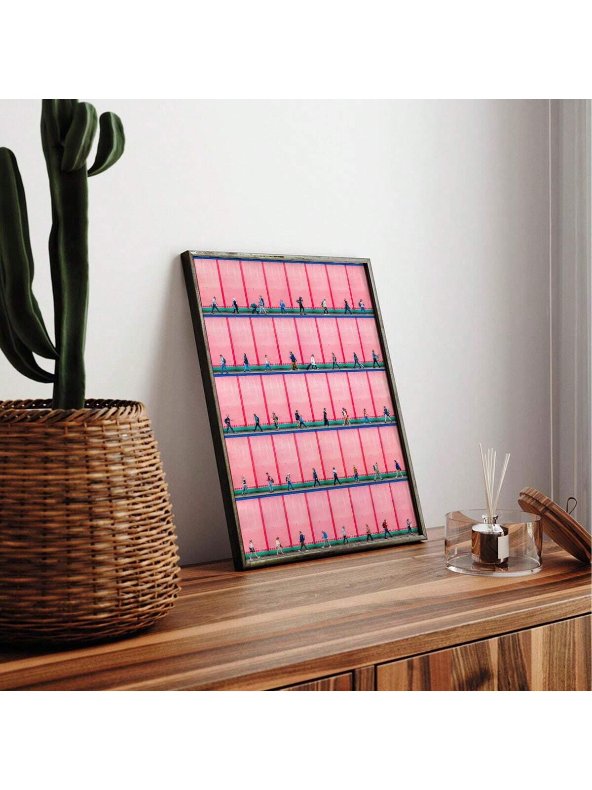 Elevate your living space with this frameless canvas art featuring a modern pedestrian street scene. Its sleek, borderless design offers a contemporary aesthetic that seamlessly integrates into any room, adding depth and urban sophistication. Perfect for enhancing chic home décor, this piece brings a dynamic yet refined atmosphere to your environment. Crafted for easy installation and lasting visual impact, it’s an expert choice for those seeking stylish, minimalist wall art.