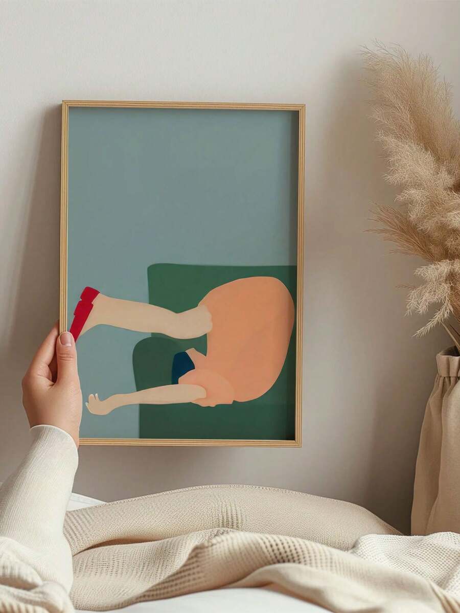 Elevate your space with this contemporary canvas poster featuring a relaxed, modern aesthetic.