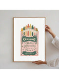 Add a touch of creativity and motivation to your child's space with this frameless inspirational crayon wall art poster. Designed for playrooms and nurseries, its whimsical style sparks imagination while promoting positive messages. The frameless design offers a modern, clean look that easily complements any décor, making it a perfect choice for nurturing a joyful and inspiring environment for kids.