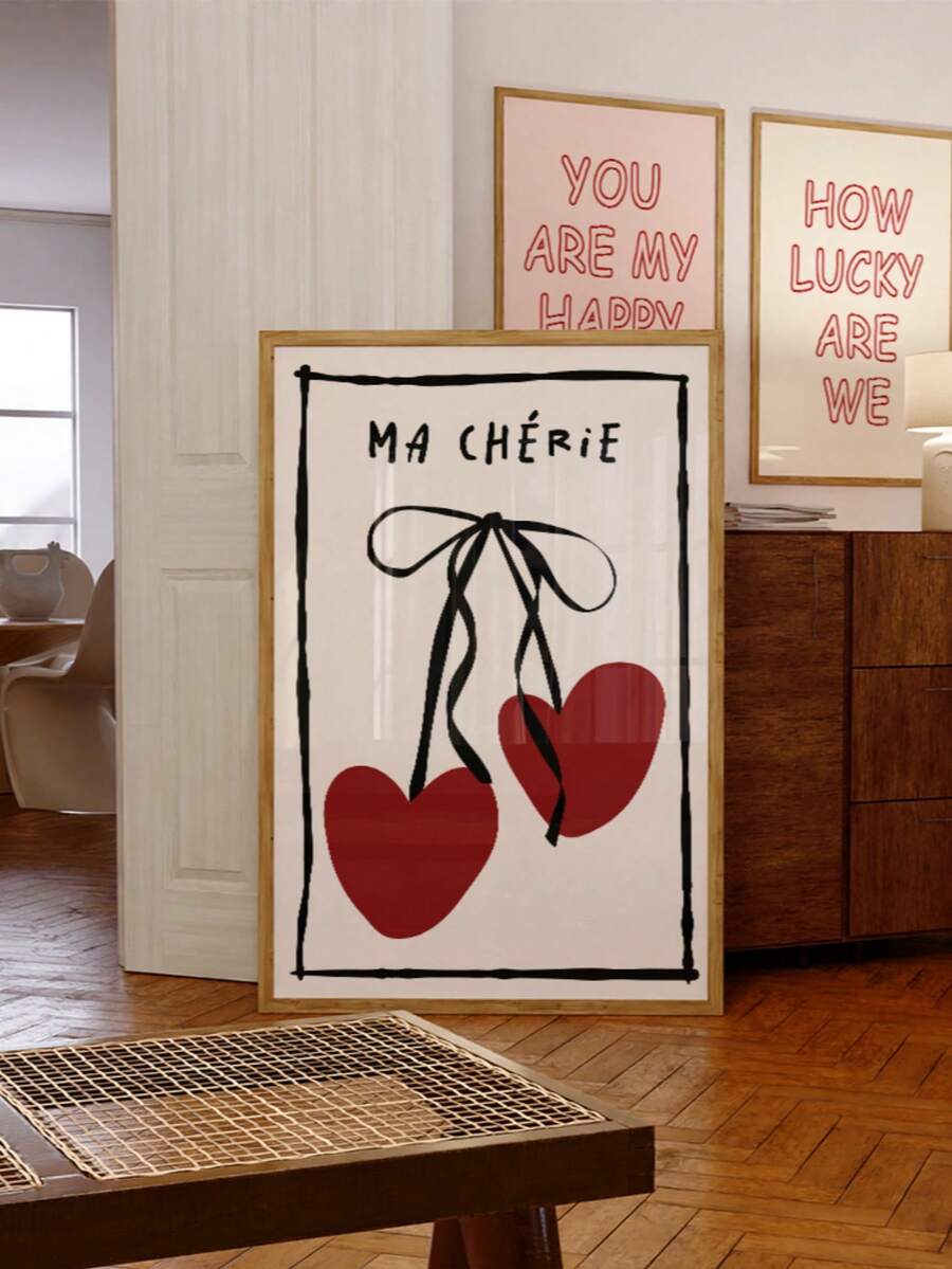 Add a touch of vintage charm to any teen girl's room with this delightful Ma Cherie Cherry Poster. Featuring soft pink tones and adorable kawaii-inspired cherry designs, this frameless wall art brings a playful, nostalgic aesthetic perfect for bedrooms, dorm spaces, or creative corners. The lightweight canvas material makes it easy to hang and reposition, while the timeless cherry motif complements both modern and retro décor styles. An ideal gift for anyone who loves cute, whimsical wall décor that celebra