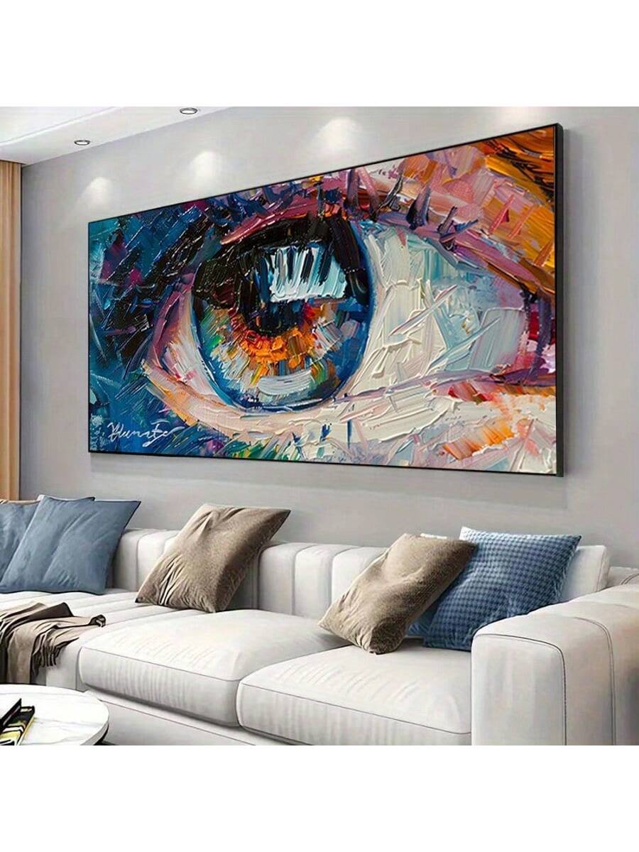 Elevate your living space with this Frameless Modern Eye Canvas Art, designed to add a sophisticated and contemporary touch to any room. Its sleek, frameless design ensures a clean, minimalist look that complements both living rooms and bedrooms. Crafted with high-quality materials, this canvas art offers vibrant colors and sharp details, making it a striking focal point that enhances your interior decor with subtle elegance. Ideal for those seeking modern style without overwhelming their space.