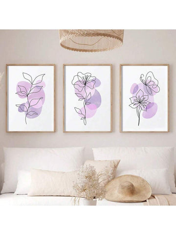 This Frameless Modern Floral Canvas Art Set showcases abstract marigolds in rich rose wine tones, perfect for enhancing contemporary living rooms. The frameless design emphasizes clean lines and modern aesthetics, allowing the vibrant floral imagery to stand out. Crafted to bring a sophisticated yet natural element to your decor, this set offers a refined artistic statement that complements a variety of interior styles.