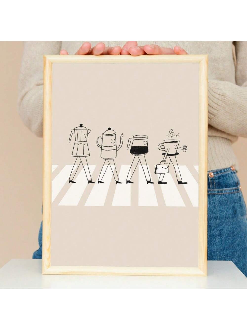 Elevate your space with this frameless pop music album poster, expertly printed on high-quality canvas. Its sleek, borderless design adds a modern touch, making it an ideal wall decor piece for cafes and coffee enthusiasts. Durable and vibrant, this poster brings a stylish, artistic vibe that complements any contemporary setting.