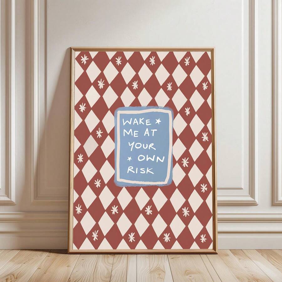 Transform your space with this striking frameless canvas poster featuring a bold red diamond design paired with an inspirational quote. The minimalist geometric aesthetic brings contemporary elegance to dorms, bedrooms, and living areas while maintaining a vintage charm. Crafted from durable, waterproof canvas, this unframed piece is ready to hang and built to last. Perfect for adding personality and motivation to any room without the commitment of framing.