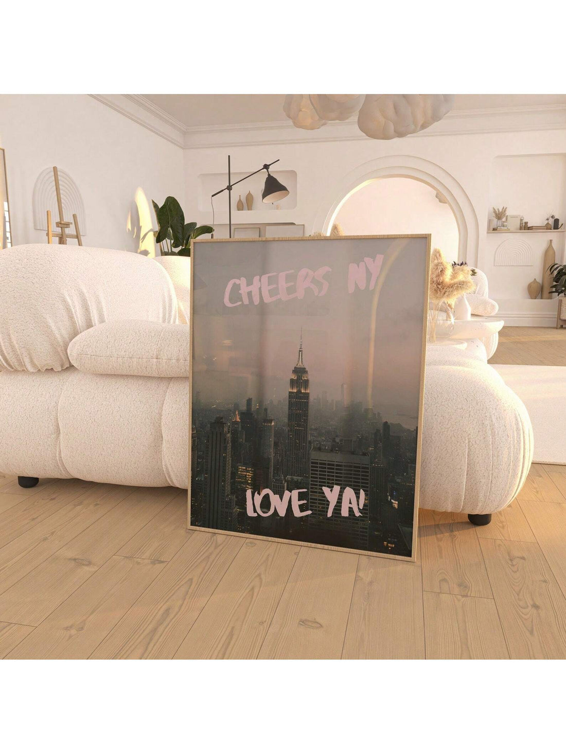 Capture the timeless allure of New York City with this frameless vintage travel poster. Showcasing a retro skyline design, it adds urban sophistication to any living space. Perfect for those who appreciate classic cityscapes, this wall art combines nostalgic charm with minimalist presentation, enhancing your décor without overwhelming it. Ideal for creating a cultured, metropolitan ambiance in homes or offices.