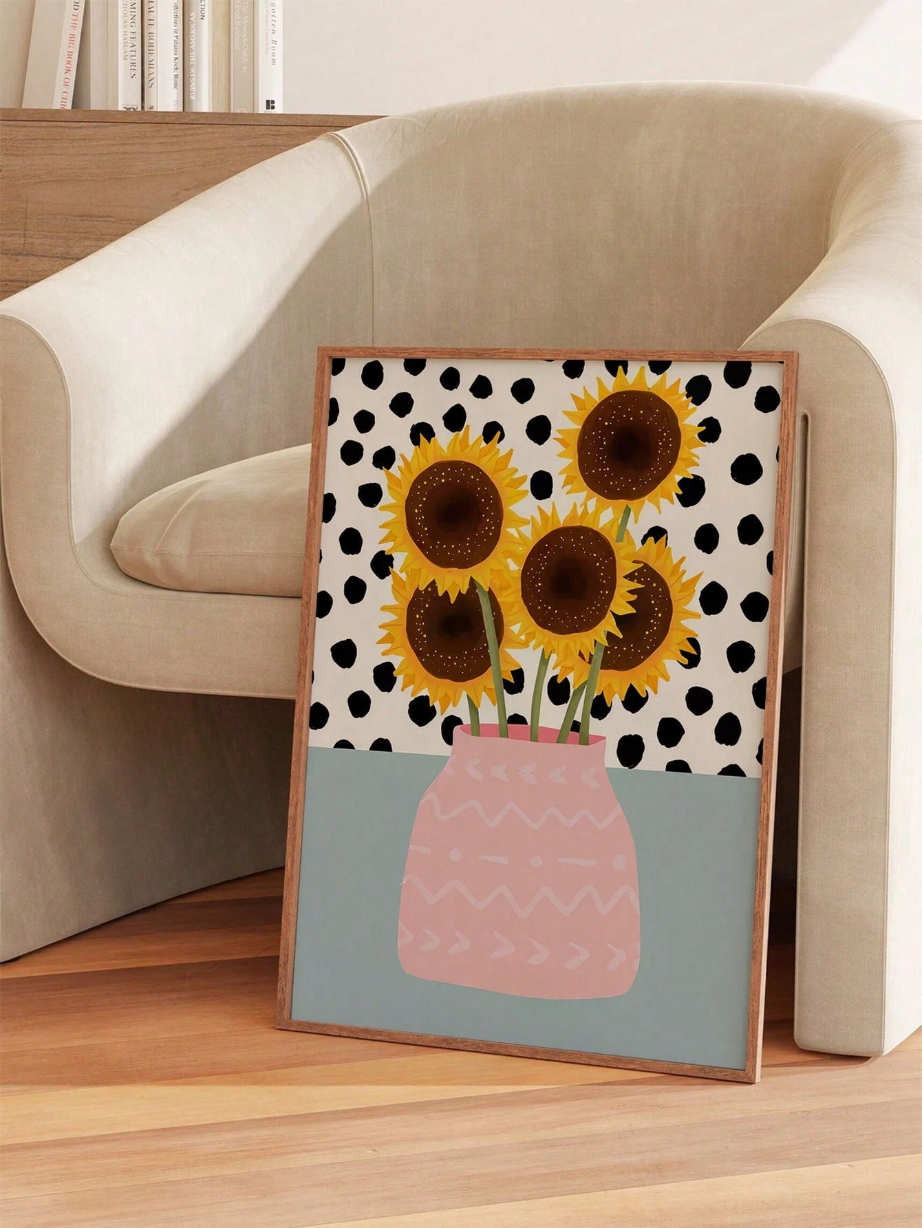 Enhance the aesthetic of your living spaces with our Frameless Vintage Sunflower Canvas Art Print. Designed with a modern floral motif, this wall decor adds a touch of elegance to any room. Made from high-quality materials, it brings a vintage feel to your home.