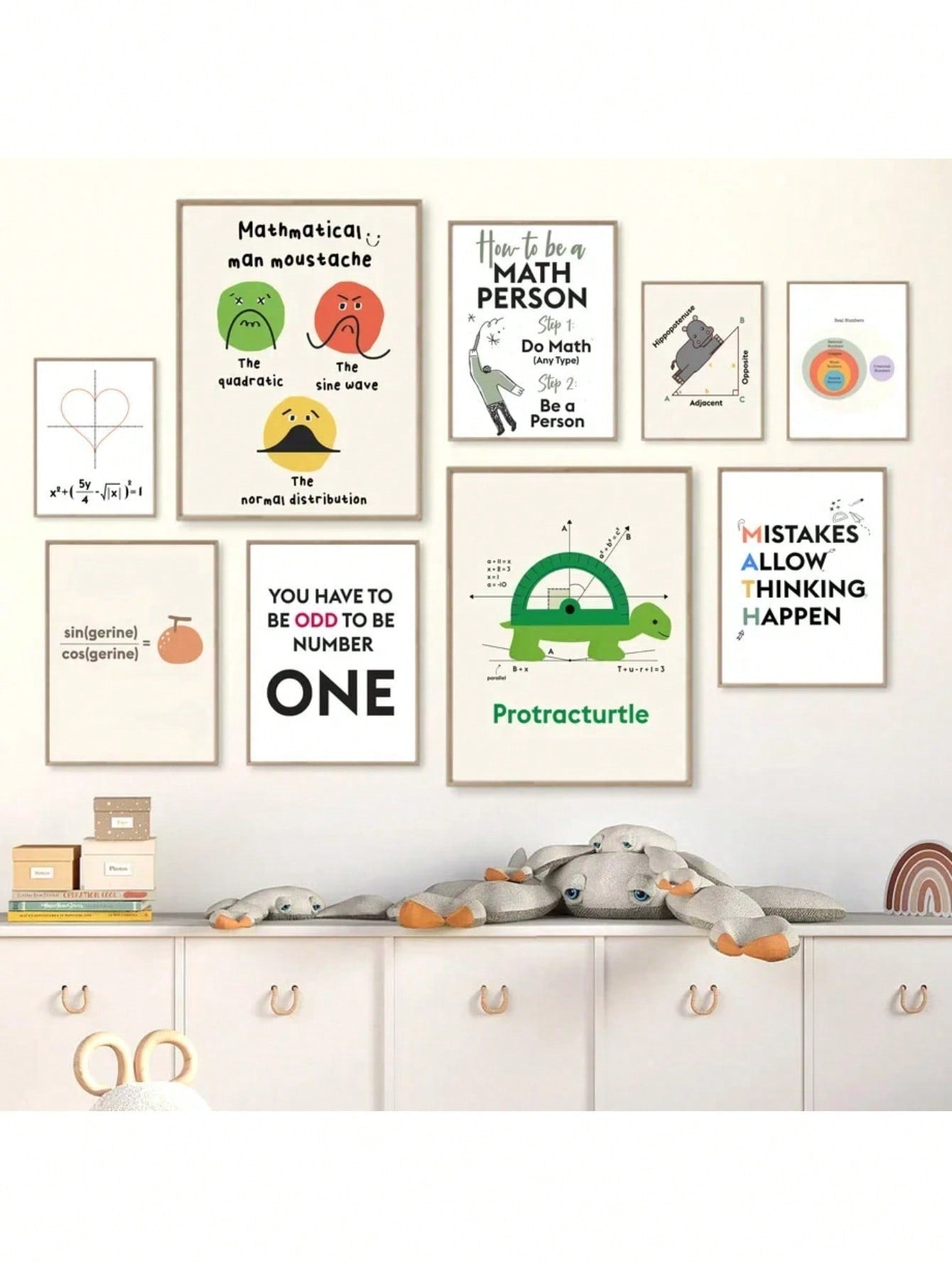 Enhance your classroom decor and inspire your students with our Fun Math Classroom Canvas Art. This Nordic Style artwork is not only visually appealing, but also educational. Utilize the power of visual learning and make math fun and engaging for your students.