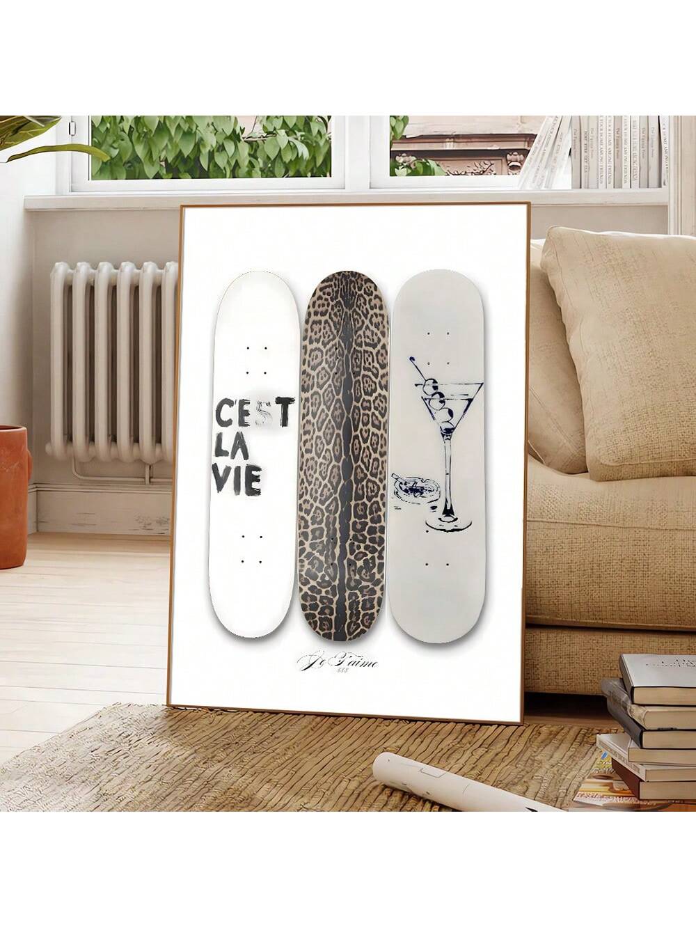 This Funky Leopard Skateboard Canvas Art blends Y2K-inspired black and white design with a dynamic skateboard theme, making it an ideal statement piece for college dorms and contemporary living spaces. Crafted on high-quality canvas, it offers sharp visuals and durability, enhancing any room with a bold, urban edge that reflects youthful energy and modern aesthetics