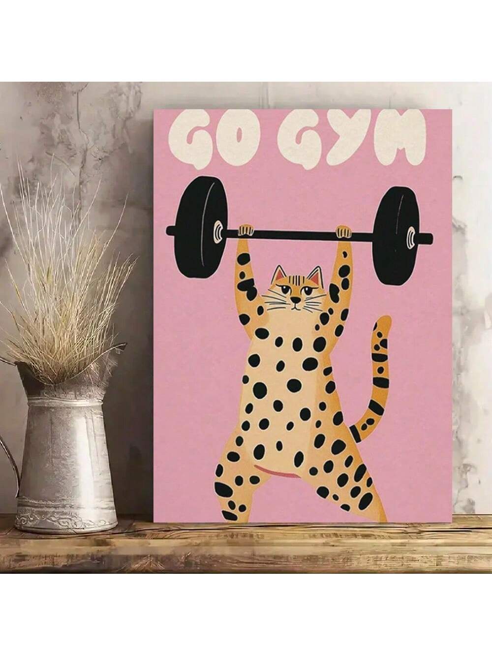 Transform your fitness space with these hilarious cat gym posters that blend motivation with humor. Each canvas features witty feline characters in gym scenarios, perfect for adding personality to home gyms, bedrooms, or living rooms. The vibrant, high-quality artwork captures playful moments that celebrate the lighter side of fitness and wellness. Ideal for cat lovers and fitness enthusiasts alike, these quirky pieces serve as daily reminders that staying active doesn't have to be serious. Durable canvas c