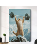 Enhance your home gym with our Funny Cat Weightlifting Wall Art, specially designed for fitness enthusiasts. Featuring modern and humorous graphics, this printable decor is a great way to add personality and motivation to your workout space. Perfect for cat lovers who want to stay fit and have a good laugh.