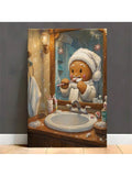 Bring festive cheer to any space with this whimsical gingerbread man canvas art. Featuring a playful design that captures the spirit of Christmas, this piece adds personality and warmth to bathrooms, living rooms, offices, and beyond. The vibrant colors and humorous character make it an ideal conversation starter that appeals to both holiday enthusiasts and those seeking lighthearted décor. Printed on high-quality canvas with durable materials, it's designed to maintain its visual appeal season after season