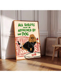 Celebrate your love for dogs with this Funny Dog Approval Wall Art. Featuring a minimalist design, this canvas print adds a touch of humor and charm to any space. Perfect for dog lovers seeking stylish, lighthearted decor that sparks joy and conversation. Durable and easy to hang, it’s an expert choice for enhancing your home or office with personality.