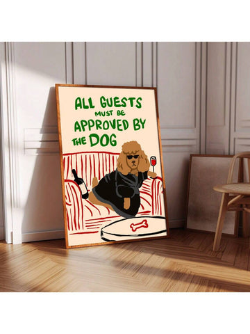 Celebrate your love for dogs with this Funny Dog Approval Wall Art. Featuring a minimalist design, this canvas print adds a touch of humor and charm to any space. Perfect for dog lovers seeking stylish, lighthearted decor that sparks joy and conversation. Durable and easy to hang, it’s an expert choice for enhancing your home or office with personality.