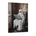 Add a touch of humor and character to any room with this Funny Ghost Reading Newspaper Canvas Wall Art. Perfect for living rooms, sofas, bedside areas, or any other room in need of some unique decoration. Made with high-quality materials, this print is sure to make you smile every time you see it.