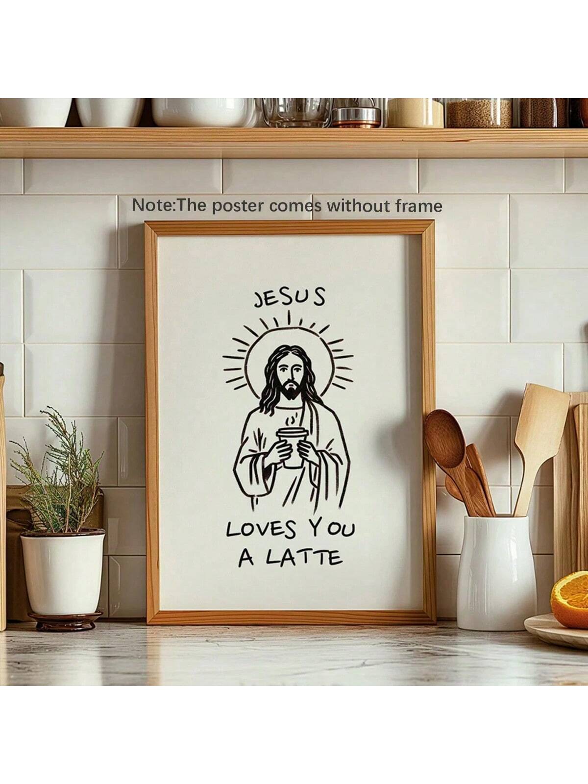 Bring warmth and wit to your space with this charming Christian wall art that combines faith with coffee culture humor. Perfect for kitchens, living rooms, or any area needing a spiritual lift, this piece features a clever play on words that resonates with believers and coffee enthusiasts alike.