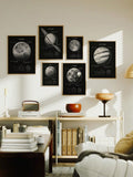 Add an otherworldly touch to your home decor with Galactic Charm's Solar System Canvas Posters. Made with high-quality materials, these posters showcase the beauty and complexity of our cosmic neighborhood. Perfect for any space enthusiast, these posters bring a scientific and sophisticated flair to any room.