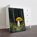 Elevate your living space with the Ghost in Rain Art Canvas Print, featuring a striking yellow umbrella adorned with delicate flowers. This expertly crafted piece adds a vibrant yet serene touch, perfect for enhancing your living room, sofa backdrop, or bedside area. Its subtle blend of color and imagery creates a calming atmosphere, making it an ideal home decor choice for those seeking both style and tranquility. Durable and easy to hang, this canvas print transforms any room into a refined and inviting e