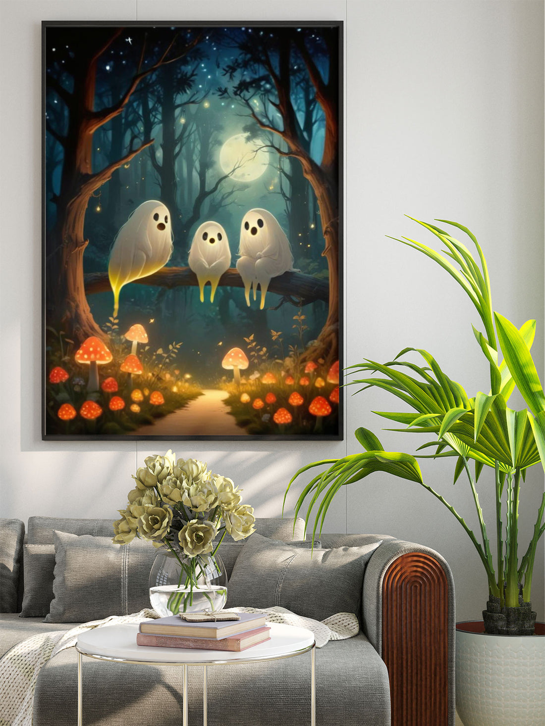 Experience the chilling ambiance of our Ghostly Family Figures Sitting On A Tree Poster Wall Art. With intricate details and high-quality printing, this poster is perfect for horror lovers and Halloween enthusiasts. Showcase your love for the supernatural with this hauntingly beautiful piece.