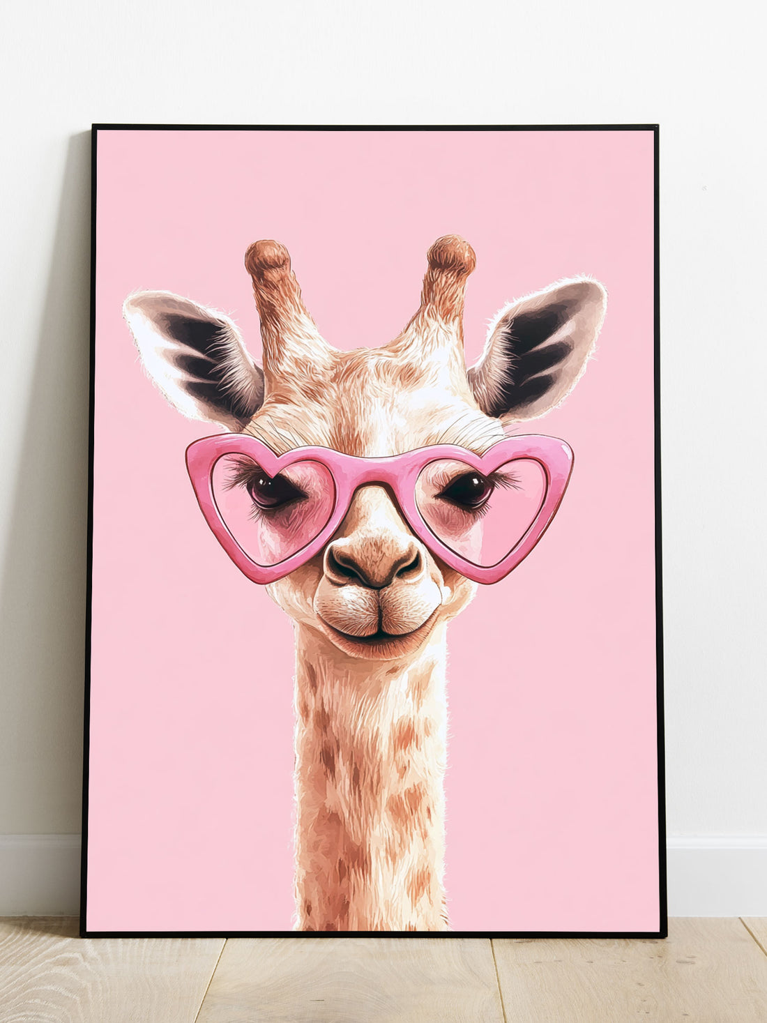 Elevate your space with this charming Giraffe With Glasses Canvas Poster Wall Art. Perfect for living rooms, sofas, and bedside decor, this piece adds a touch of whimsy to any room. Made with high-quality canvas and without a frame, it's a versatile and stylish addition to any home.