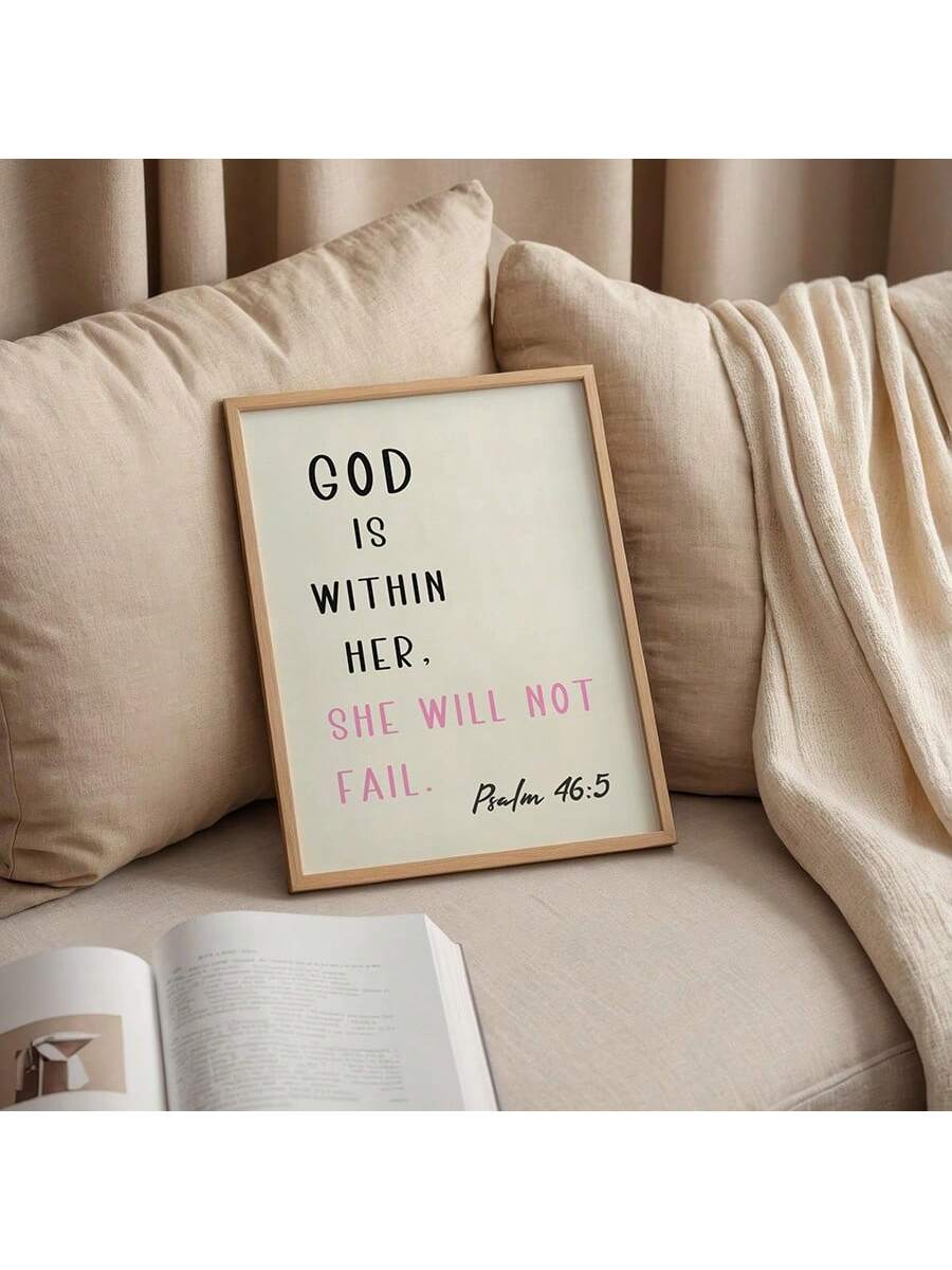 Elevate your home decor with our Girly Christian Wall Art. This canvas print features a beautiful pink design and inspiring Bible verse, perfect for adding a touch of faith to your bedroom or living room. Makes a thoughtful gift for anyone in your life seeking aesthetic and spiritual inspiration.