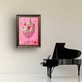 Girly Pink Glitter Ice Cream Sundae Sweet Dessert Cute Aesthetic Canvas Poster 
