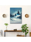 Transform your space into a winter wonderland with our Glittering Snow Scene Canvas Print. Perfect for ski resort inspired wall decor, this print's intricate details and sparkling glitter will transport you to a snowy paradise. Bring the beauty of nature into your home with this stunning piece.