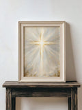 Gold Abstract Cross 